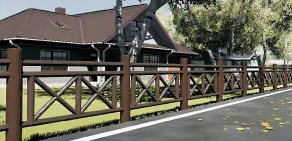 景区河道市政GRC混凝土水泥仿木栏杆护栏的优势